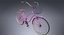 Realistische Beach Cruiser Bike Frau