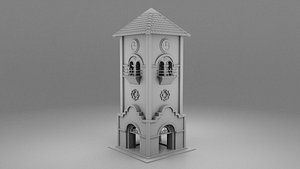 wild west clock 3D model