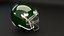Casco de fútbol americano verde