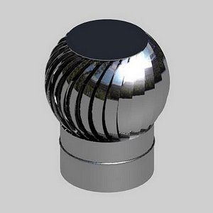 Turbine Ventilator, 3D CAD Model Library