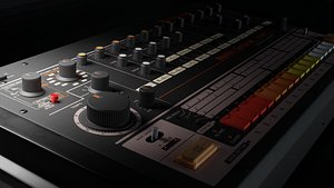 TR-808 High Poly Model