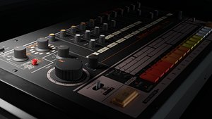 TR-808 High Poly Model