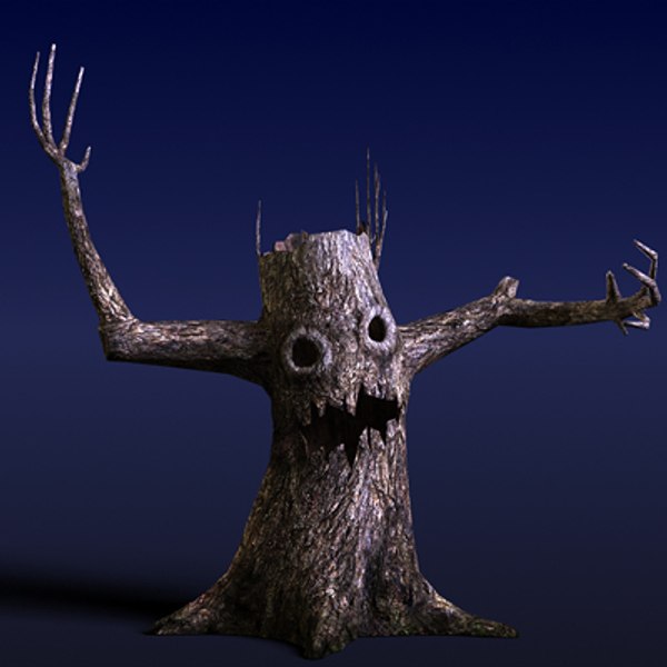 3d Scary Tree Model   Scary Tree01 