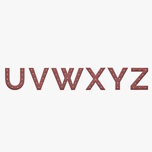 3D Alphabet Light Bulbs U-Z