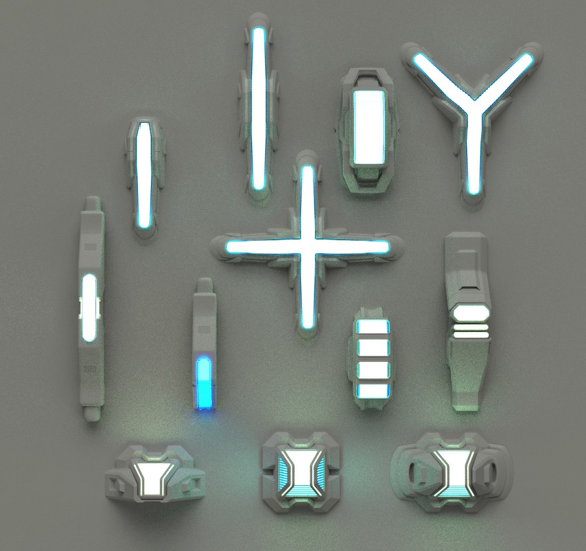 Lamps Elements 3D Model - TurboSquid 1547890