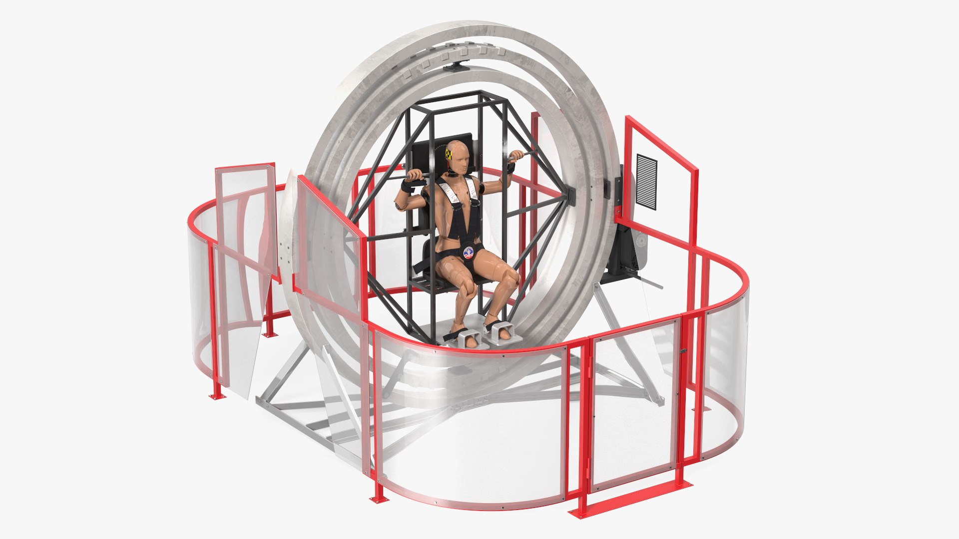 Astronaut Training Device with Mannequin 3D model preview