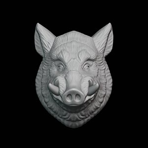 3D model boar decor