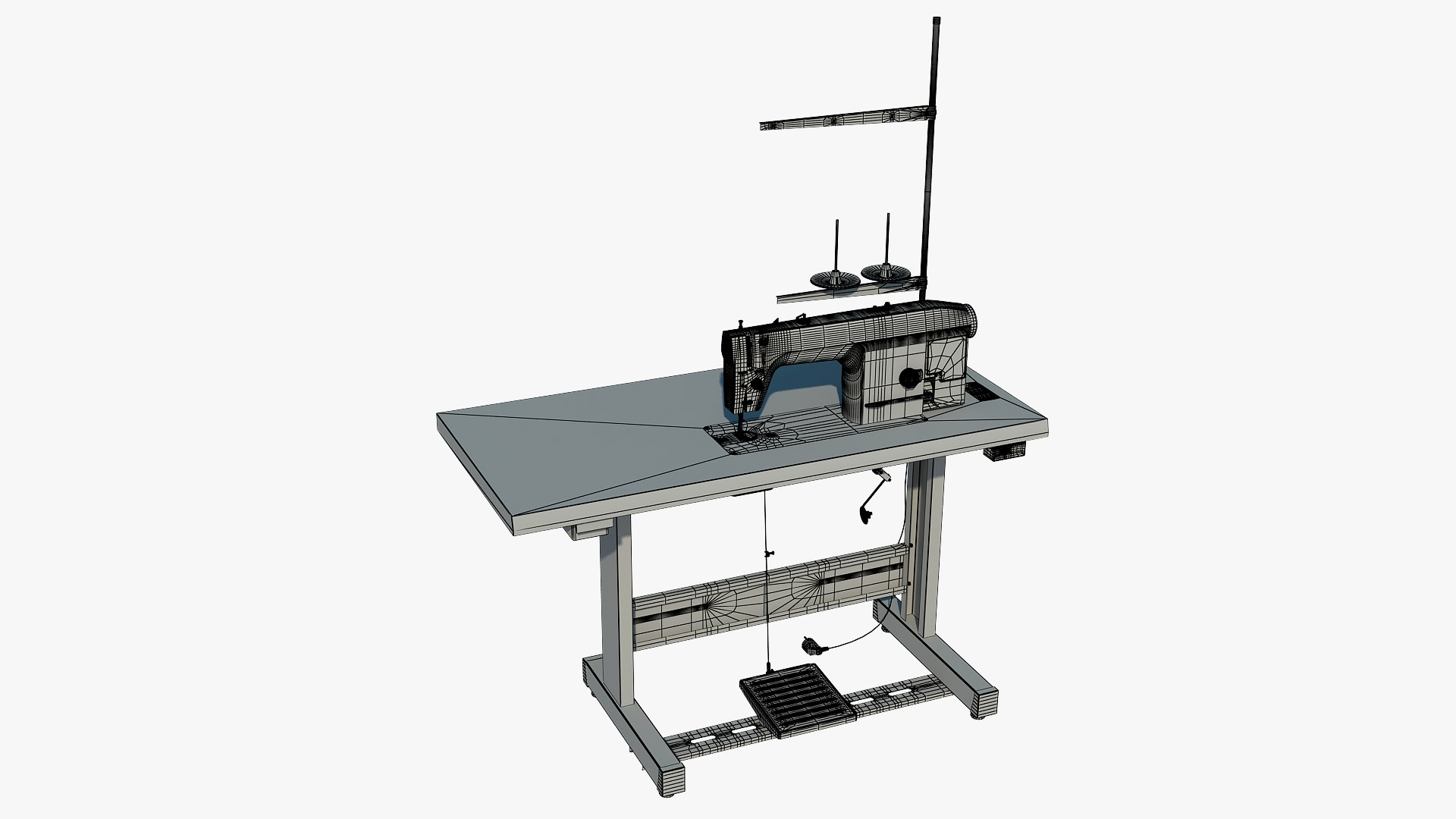 3D Industrial Sewing Machine Jack Model - TurboSquid 1445921