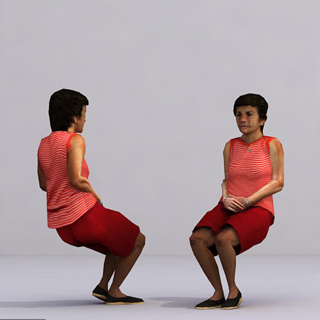 3d axyz human characters model