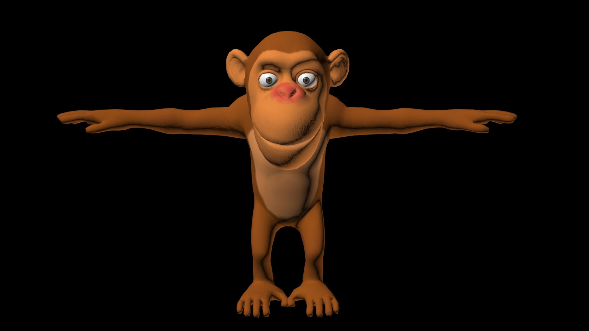 Rigged Cartoon Monkey 3D - TurboSquid 1166560