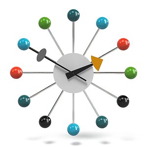 Ball clock george nelson 1948 kid children wall fun