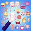 Cartoon Icons Pack - Emoji - Smiley - Sport - Ball - Music - Theater Masks - Cartoon Hand