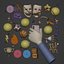 Cartoon Icons Pack - Emoji - Smiley - Sport - Ball - Music - Theater Masks - Cartoon Hand