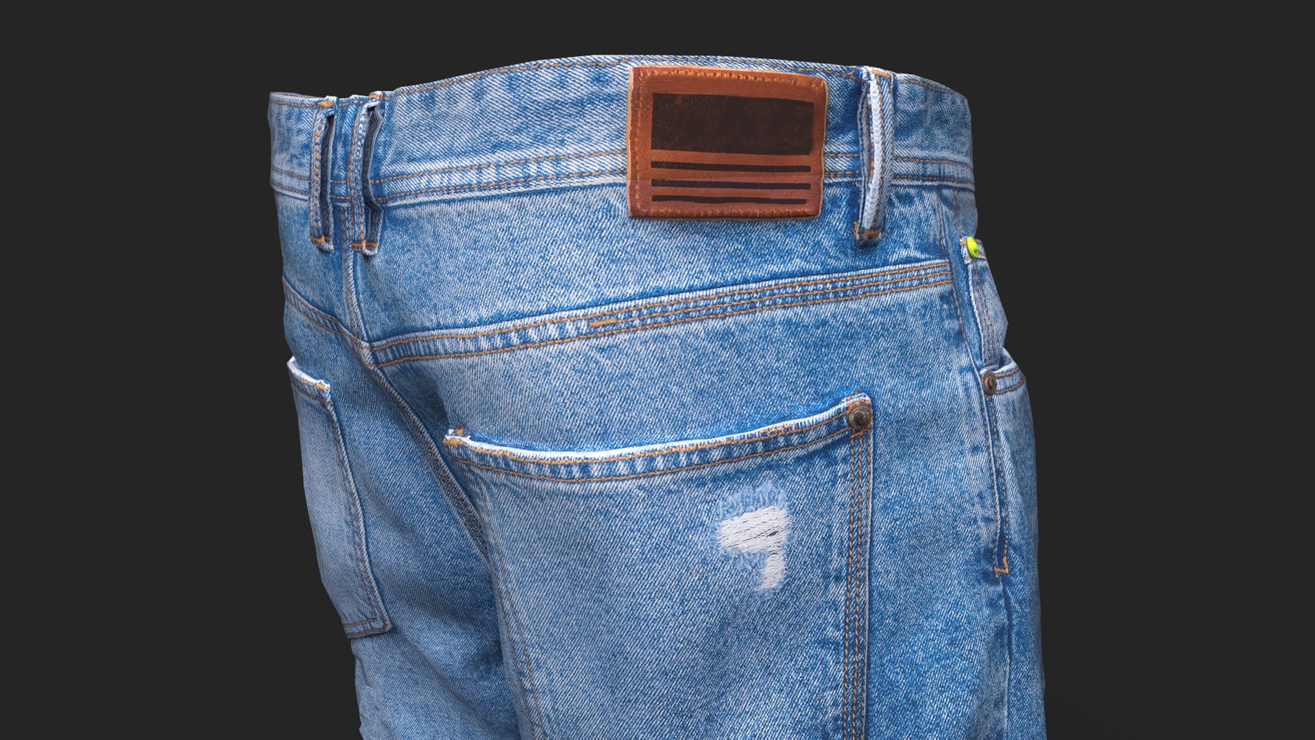 Ripped Denim Shorts - Streetwear Fashion 3D Model - TurboSquid 1976328