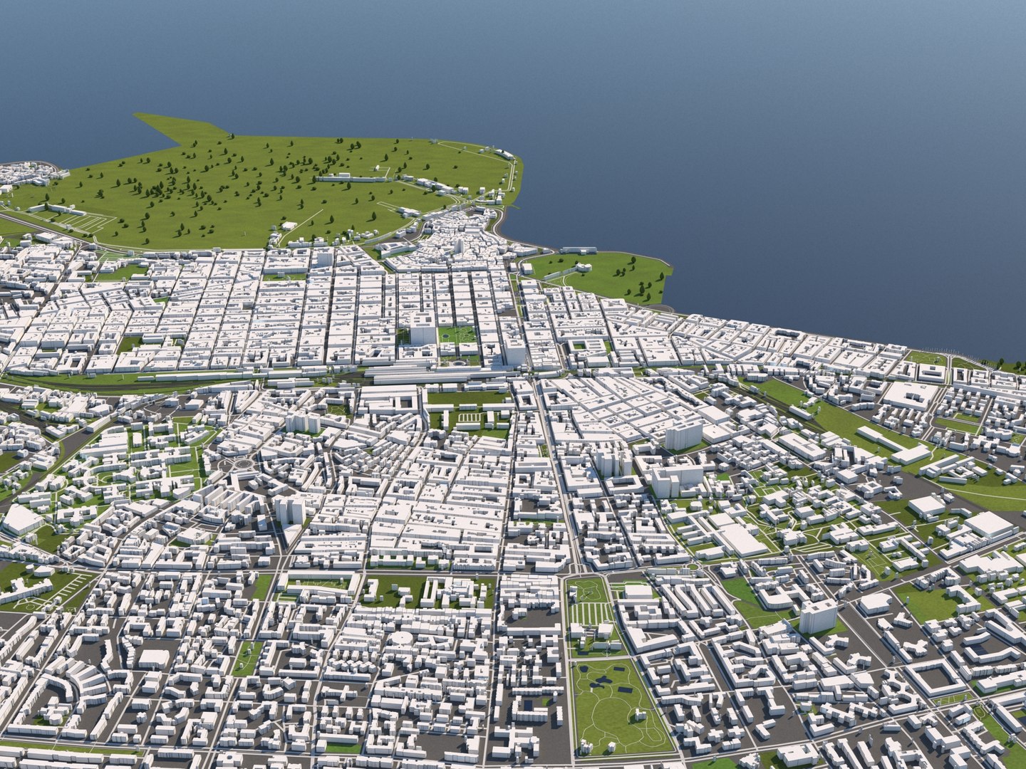 3D buildings houses maps model - TurboSquid 1520085