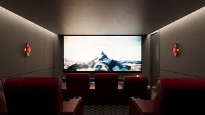 cinema room 3D model