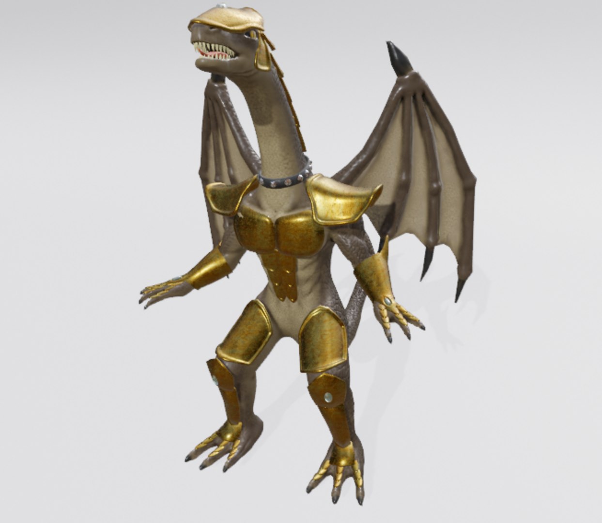 3D Dragon Warrior - TurboSquid 2410420