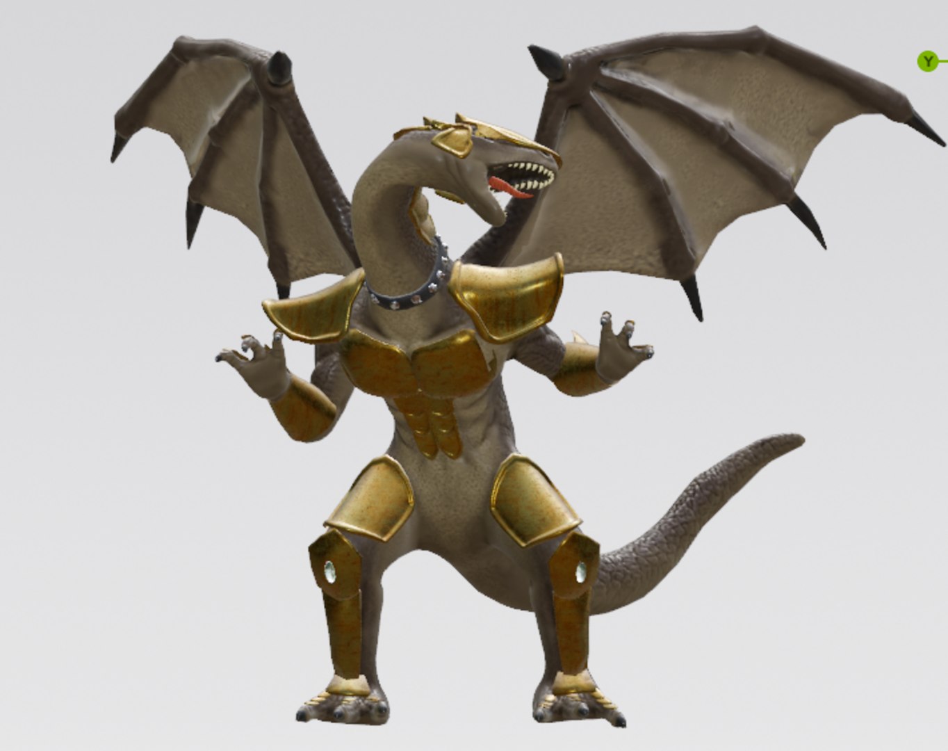 3D Dragon Warrior - TurboSquid 2410420
