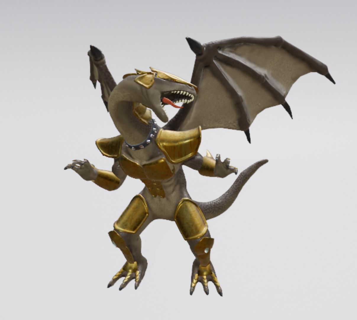 3D Dragon Warrior - TurboSquid 2410420