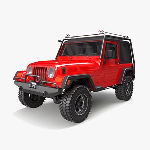 jeep wrangler tj offroad 3D model