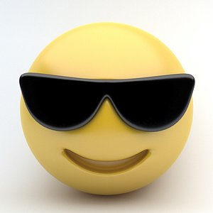 emoji sunglasses 3d 3ds