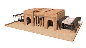 Ancient Arabic Shop 19 3D model