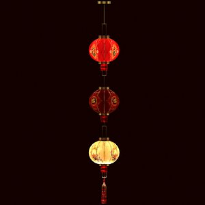 Chinese Red Lantern 3D Model model