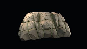 stone stylized 3D model