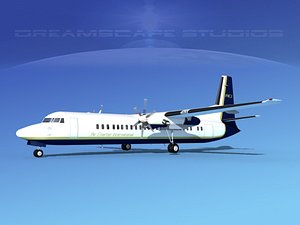 3d model fokker aircraft