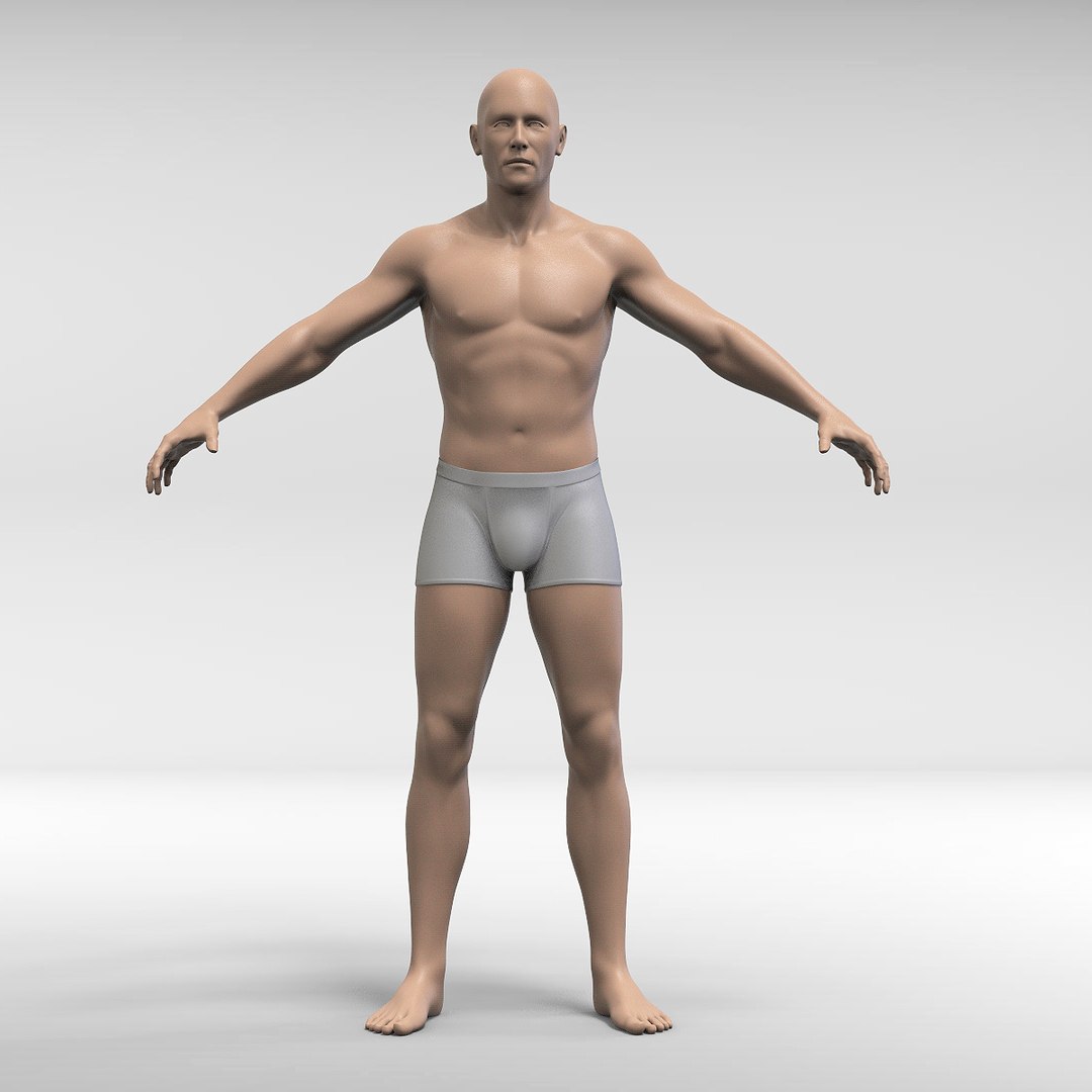 Male Body 3d Model
