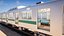 Locomotiva Japonesa de Trem Rigged Realista Detalhado Interior Exterior Linha Joban JNRJR 203 Série