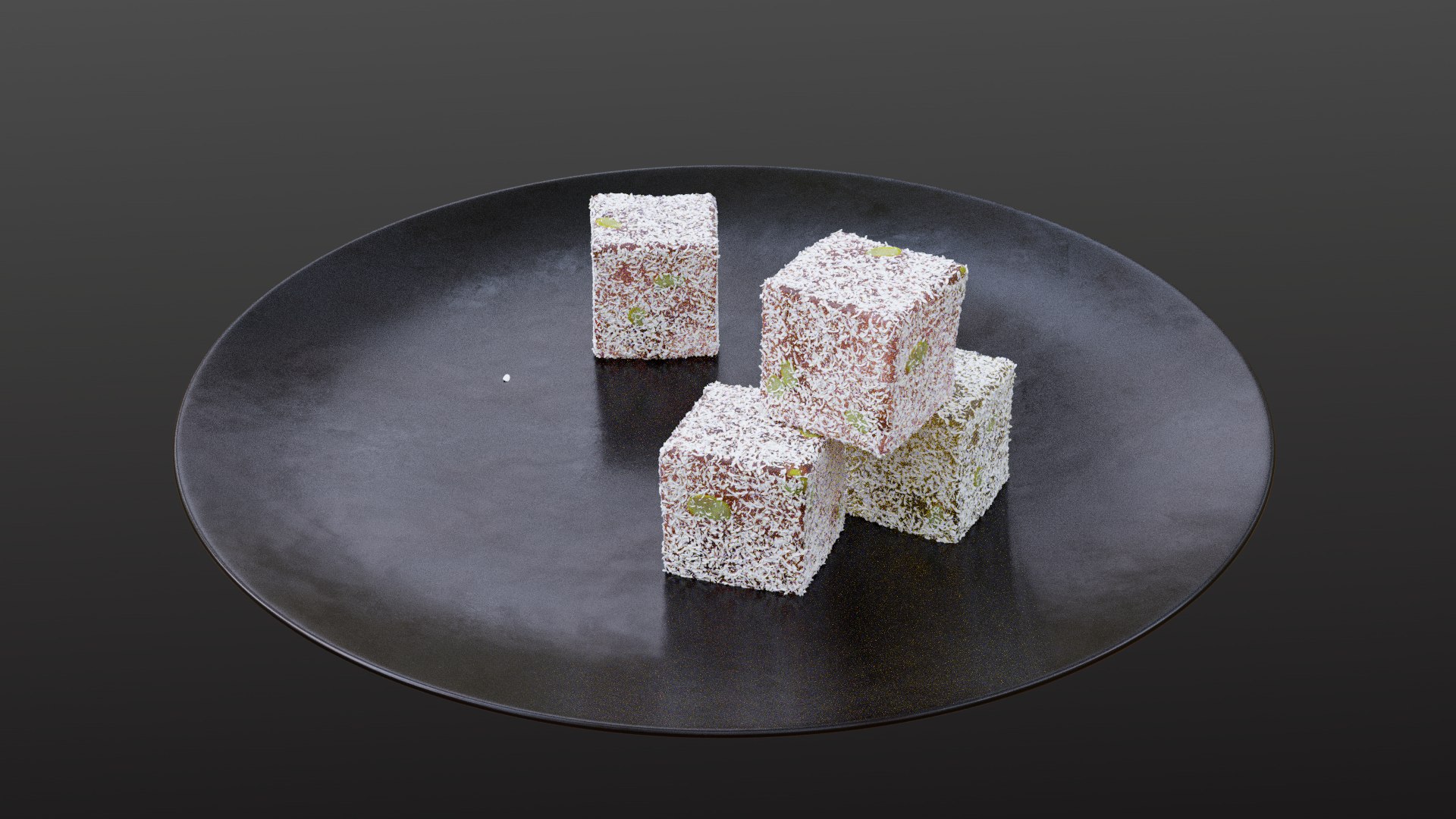 3D Turkish Delight with Coconut and Pistachio model https://p.turbosquid.com/ts-thumb/Hk/hK8wpj/tu/delight12/png/1643452535/1920x1080/fit_q87/e897566d70e97f40820a11af6c1143224775e38b/delight12.jpg