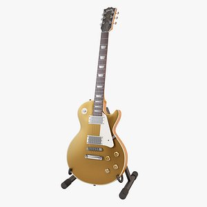 gibson les paul goldtop 3d model