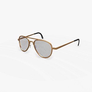 Old Vintage Sunglasses Low-poly PBR 3D