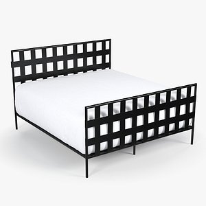 Black Metal Bed