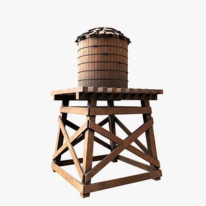 3D Old Water Tower V2