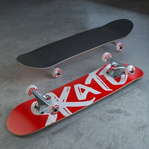 3D brand skateboard