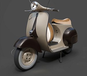 3D model Vespa VNB 125 Classic Scooter - High-Poly 3D Model