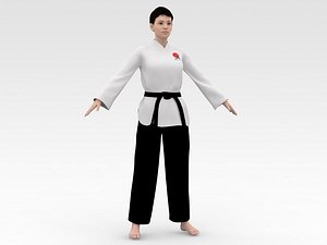 3D Karate Girl 03