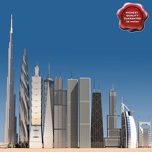 skyscrapers v3 obj