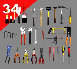 3d model tools low-polygon riveter