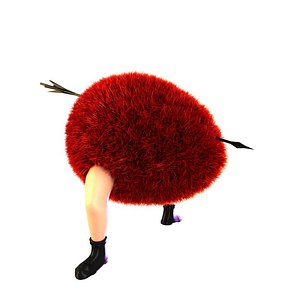 3d fur egg