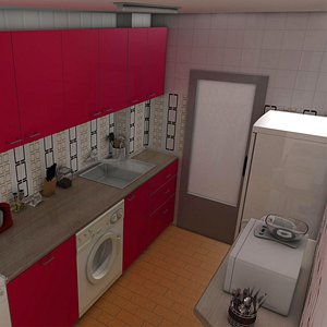 kitchen ceiling lamp 3d c4d