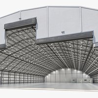 Aircraft Maintenance Hangar Rigged