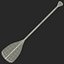 canoe paddle 2 modeled 3d max