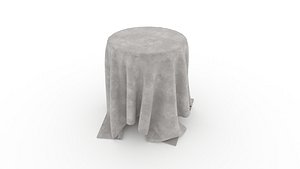 Tablecloth Low-poly 3D model