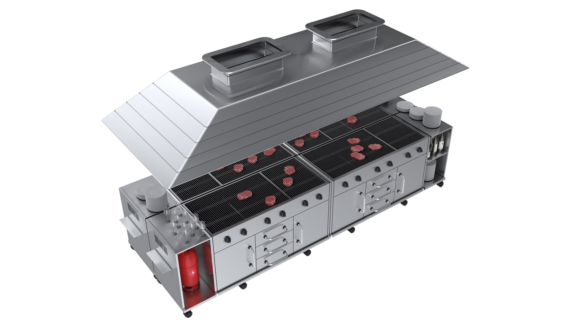 3D Commercial Kitchen Oven Model - TurboSquid 2223134