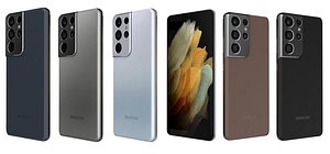 3D Samsung Galaxy S21 5G Ultra All Colors Low Poly model