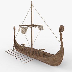 3D model Viking Ship Folded