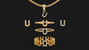 letter u set